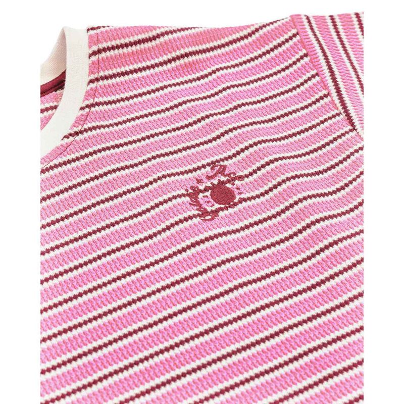 Goldie + Ace Waffle Stripe T-Shirt Pink 6M-2Y image number 2